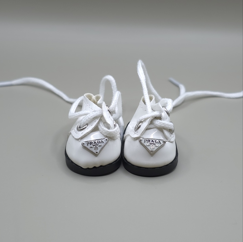 Labubu Accessories - White Prada Shoes - Picture 2 of 5